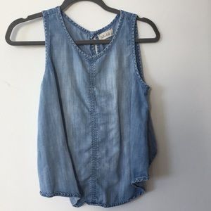 Bella Dahl (Nordstrom) chambray tank high-low